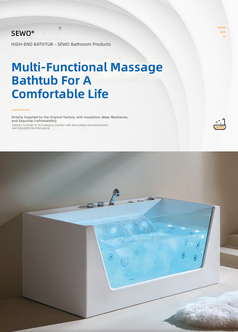 Acrylic Massage Bathtub, Smart - đánh giá và giá Home Bathroom Jacuzzi