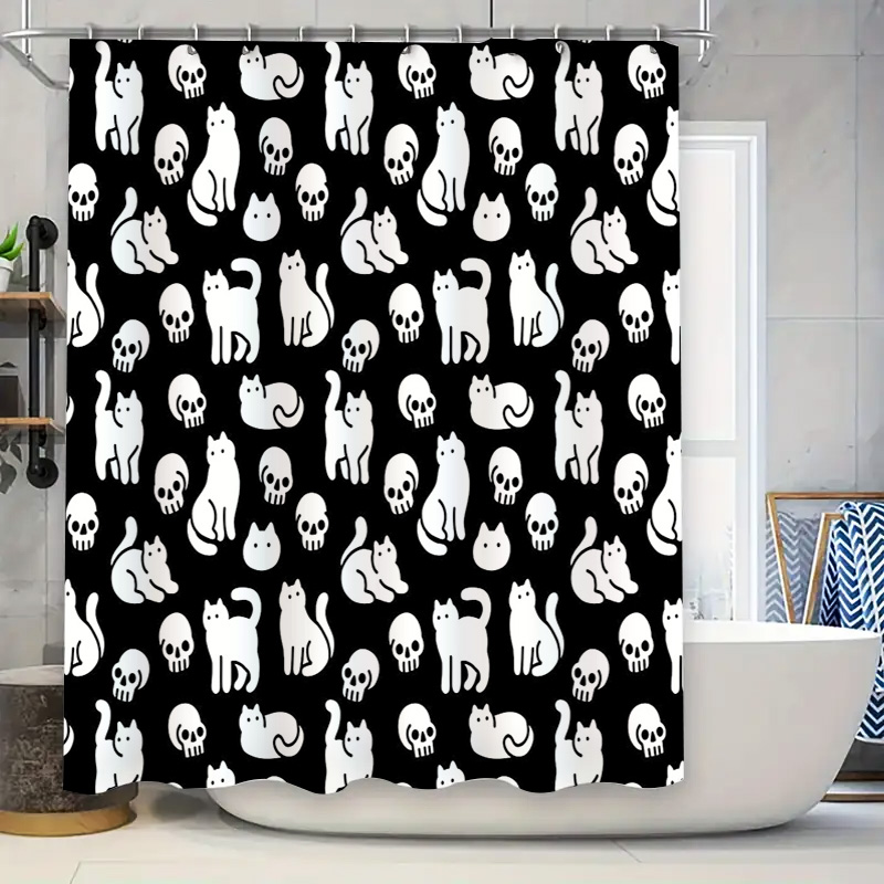 Cat Shower Curtain Cute Kitten - đánh giá và giá Home Bathroom Design Ideas