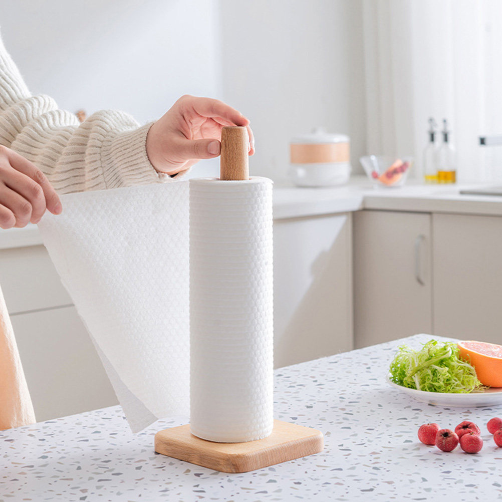 Wood Paper Towel Holder Sturdy - đánh giá và giá Home Bathroom Paper Towels
