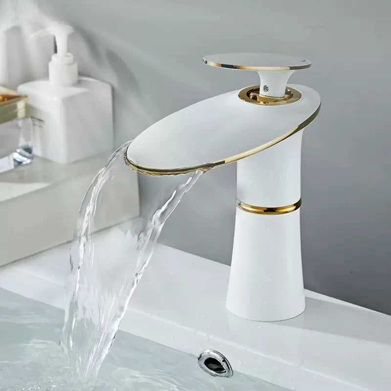 Waterfall Basin Faucet White G - đánh giá và giá Home Hardware Bathroom Sinks