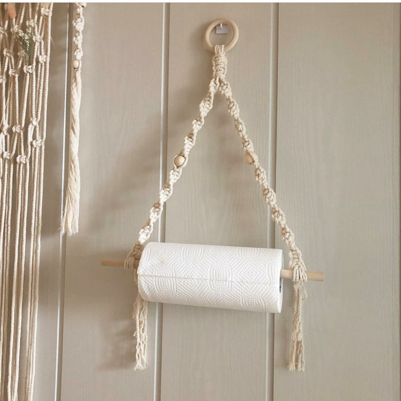 Macrame Paper Towel Holder Mac - đánh giá và giá Home Bathroom Paper Towels