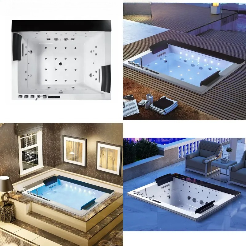 Double Bath Jacuzzi with Digit - đánh giá và giá Home Bathroom Jacuzzi
