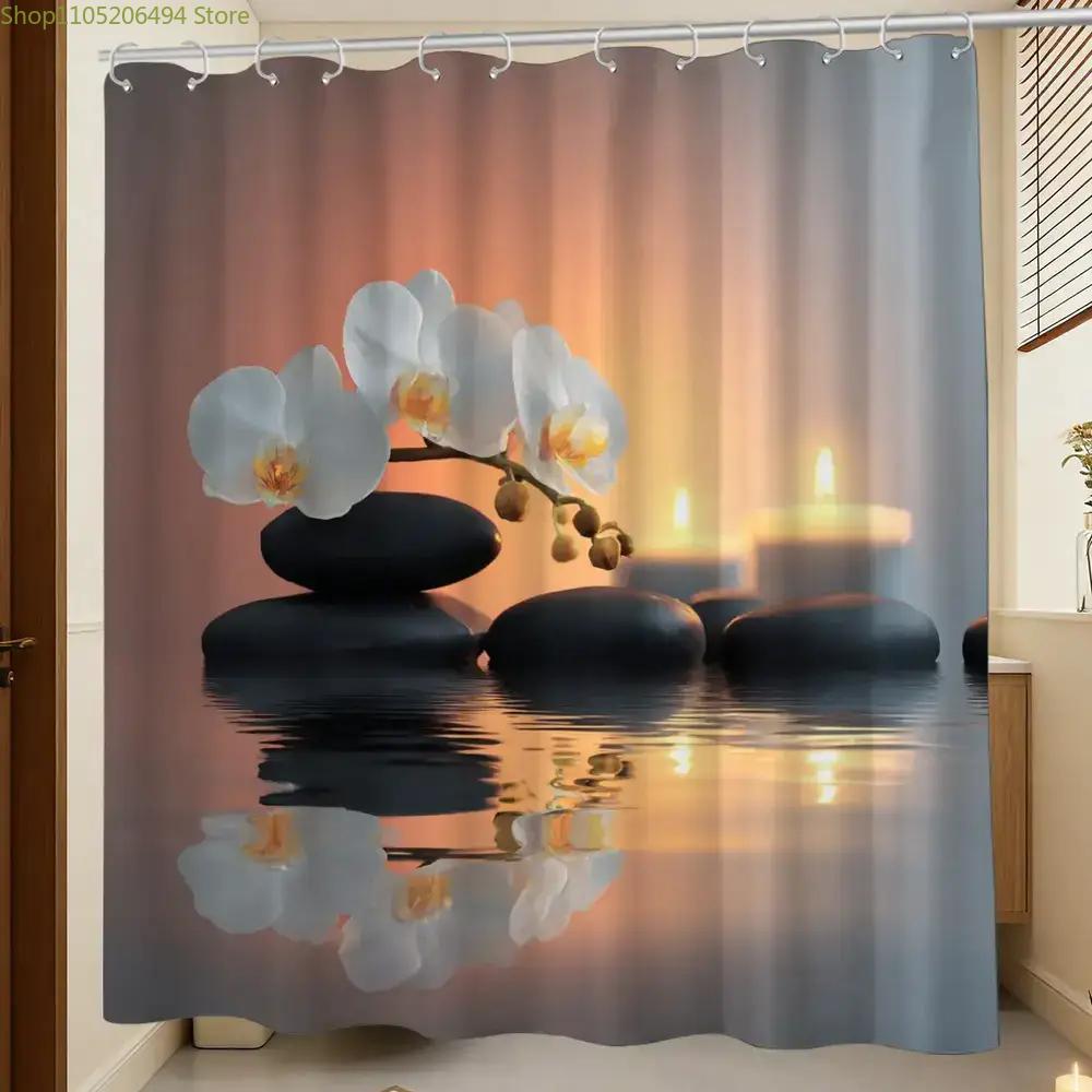 Zen Orchid and Stones Shower C - đánh giá và giá Home Bathroom Design Ideas